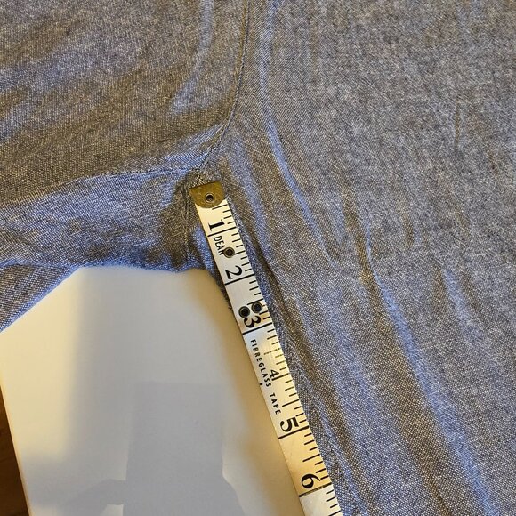 Old Navy Mid Rise Wide Leg Linen Blend draw string pants Womens Large Blue - Picture 7 of 7